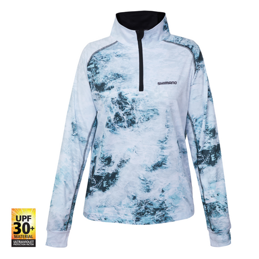 Shimano Ladies Zip Up Ice Water Sublimated (Lifestyle Gear)