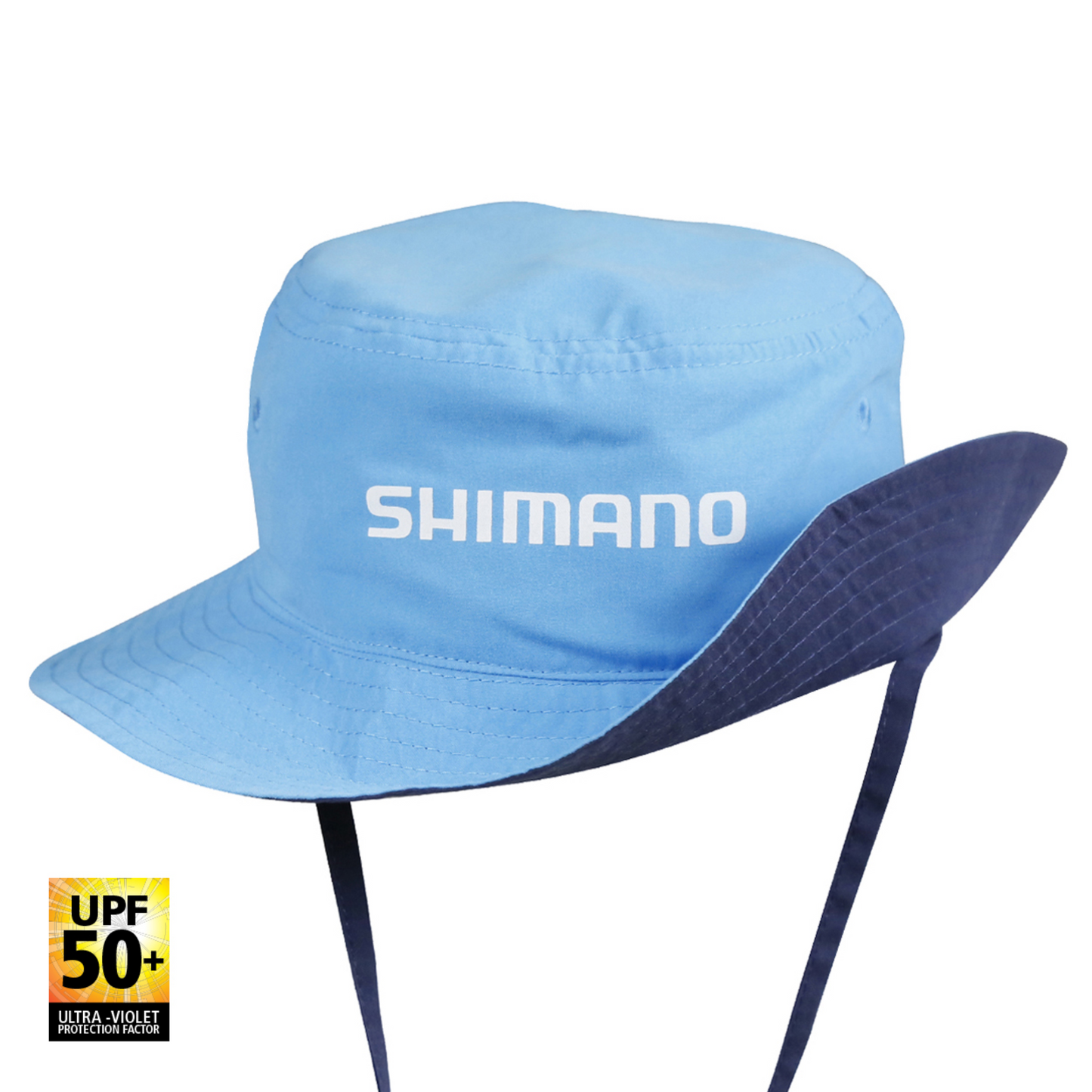 Shimano Kids Reversible Bucket Hat-Pink/Cyan / Cyan/Navy (Lifestyle Gear)