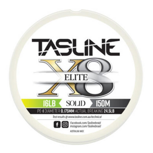 TASLINE ELITE X8 PURE 150m WHITE (Braid)