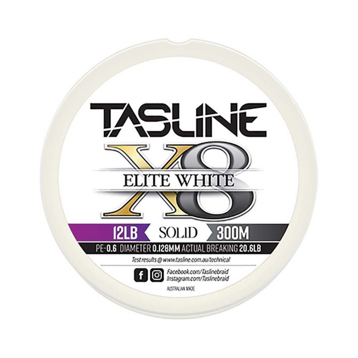 TASLINE ELITE X8 PURE 300m WHITE