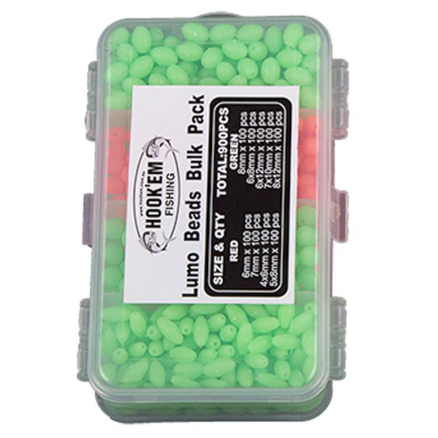 Hook'Em Lumo Beads Bulk Pack Size and QTY Total 900pc (Beads)