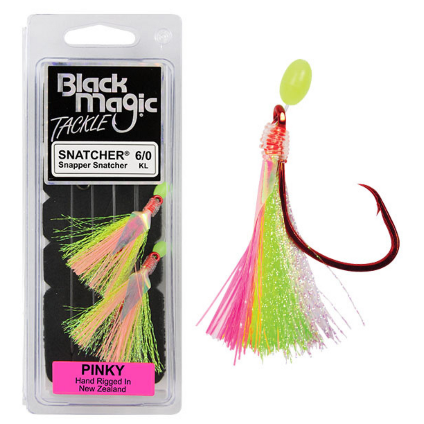 Black Magic Tackle SNATCHERS – RECURVE/CIRCLE. Pinky. Big Rig (5/0/ 6/0 8/0)