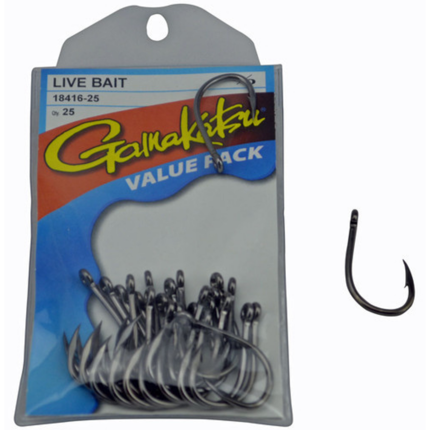 GAMAKATSU LIVE BAIT (HOOKS) 25PC VALUE PACK