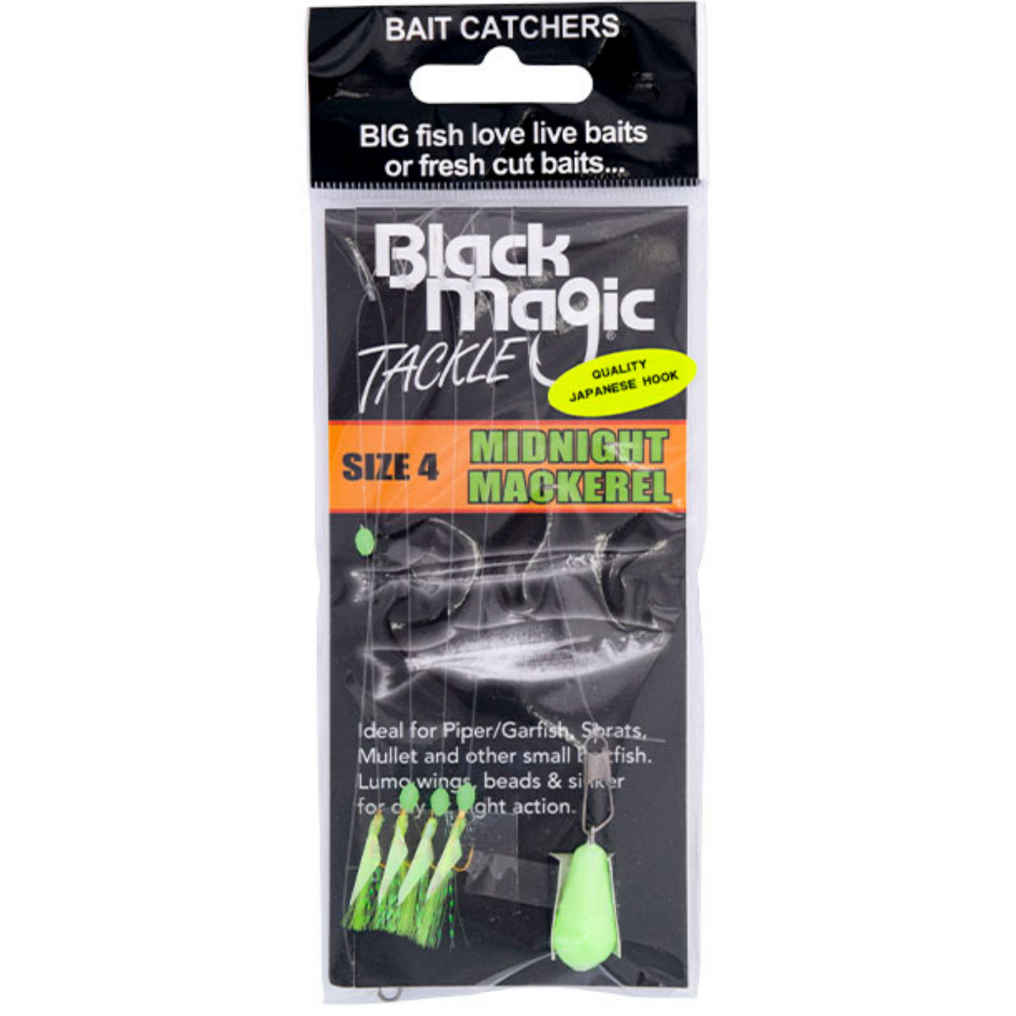 Black Magic Tackle MIDNIGHT MACKEREL (size 4,7,10)