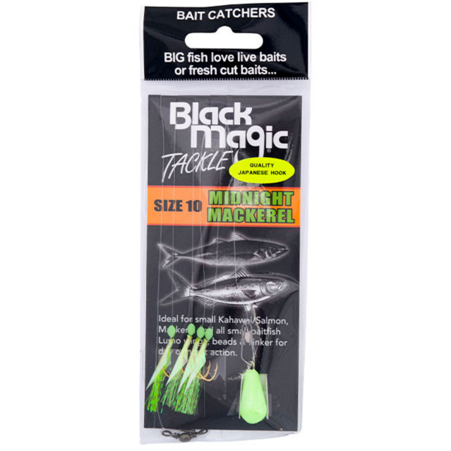 Black Magic Tackle MIDNIGHT MACKEREL (size 4,7,10)