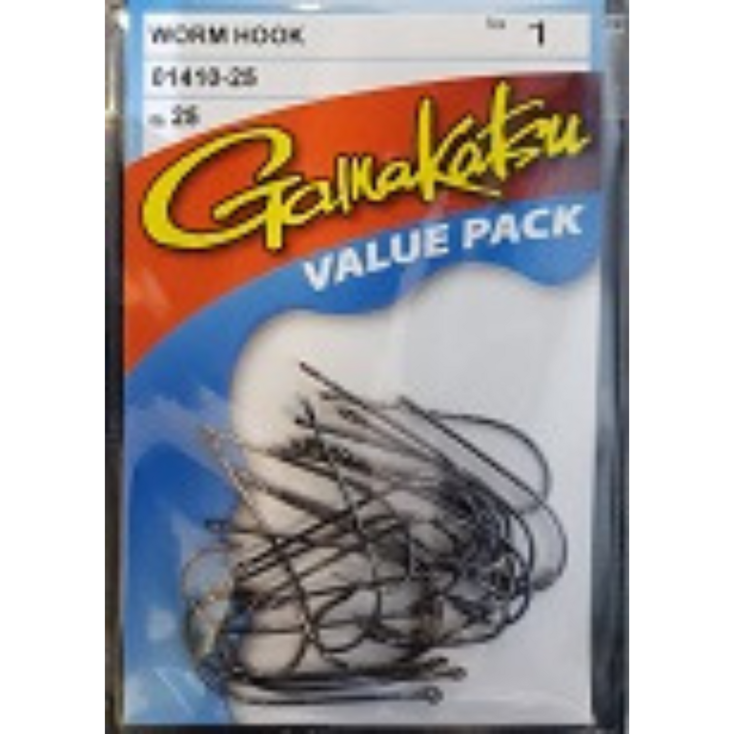 Gamakatsu Worm (Hooks) 25pc