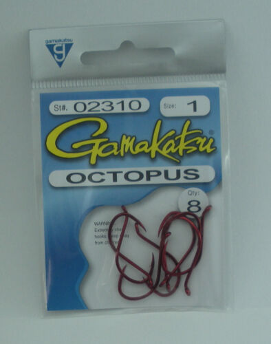 Gamakatsu Octopus Red Hooks 6 Pack